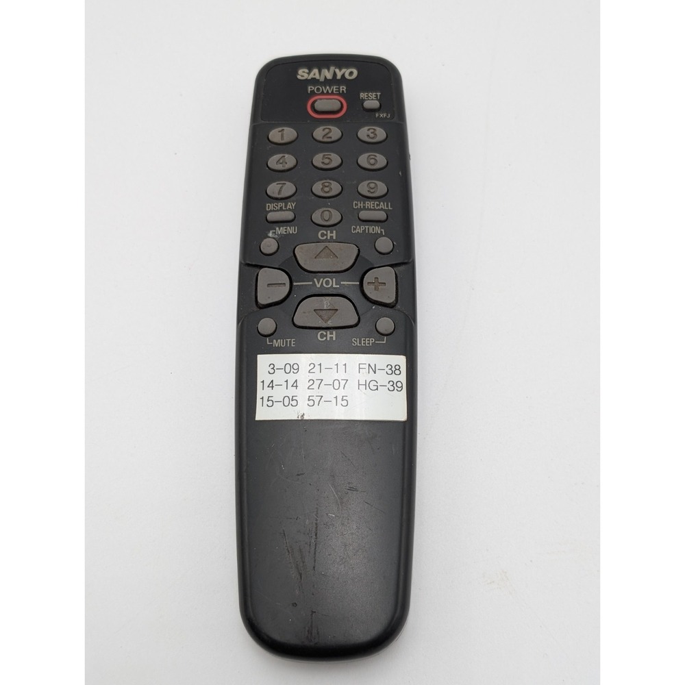 Sanyo Remote Controller Model IR-5218 TV VCR Program Original Tested Works